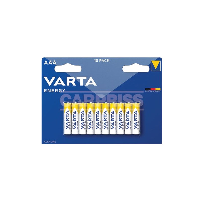 CARPRISS Batteries 10 UNITS ENERGY POWER AAA 79010084
