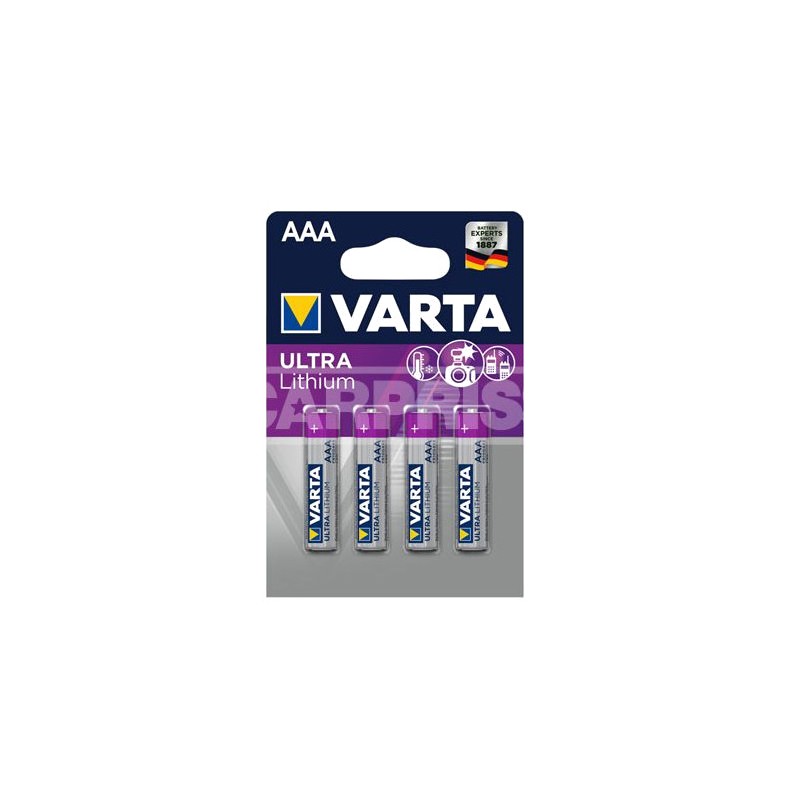 CARPRISS Batteries 4 PCS ULTRA LITHIUM AAA 79011001