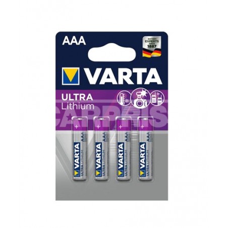 CARPRISS Pilas 4 UD ULTRA LITHIUM AAA 79011001
