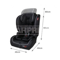 CARPRISS Silla infantil silleta para coche con isofix GRUPO I, II, III 79070041