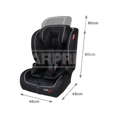 CARPRISS Silla infantil silleta para coche con isofix GRUPO I, II, III 79070041