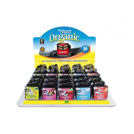 CARPRISS Organic Air Freshener Display Stand for Grids, Assorted Scents, 18 Units, 79100080