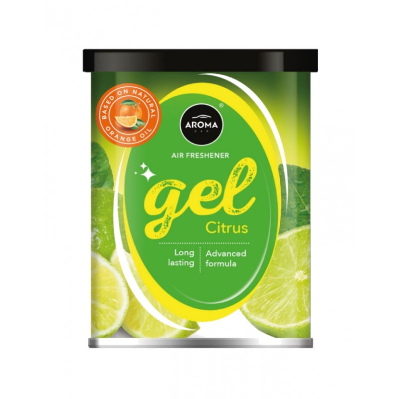 AROMA CAR air freshener with natural oil gel 80g 02179BVAR