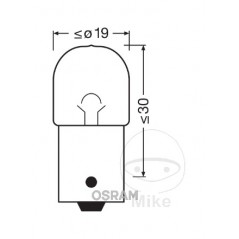 OSRAM Car bulb 12V 10W BAU15S JMP 1590319 RY10W (10UD) 1590350