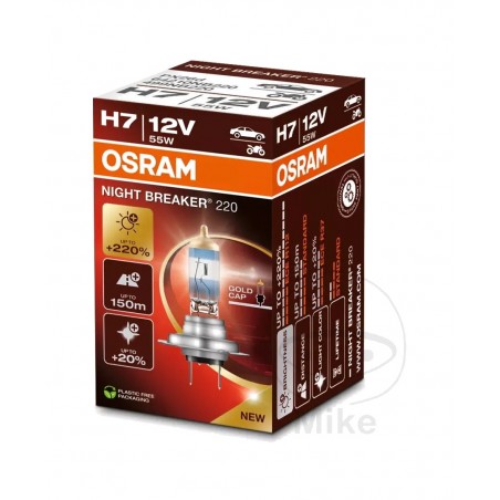 OSRAM Bombilla para coche H7 12V 55W NIGHT BREAKER 220 1590358