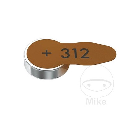 VARTA Hearing Aid Battery 312 6 Pieces BLI PR41 1.45V 1560156