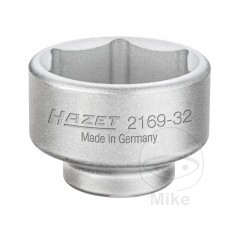 HAZET Hex Key for Oil Filter Compatible with Various Models 32 MM ASTRA CORSA PASSAT AUDI HAZT 6140123
