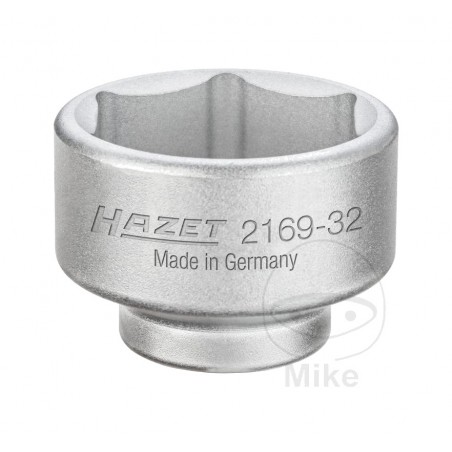 HAZET Hex Key for Oil Filter Compatible with Various Models 32 MM ASTRA CORSA PASSAT AUDI HAZT 6140123