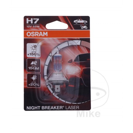 OSRAM Bulb H7 12V 55W NIGHT BREAKER LASER 1590168
