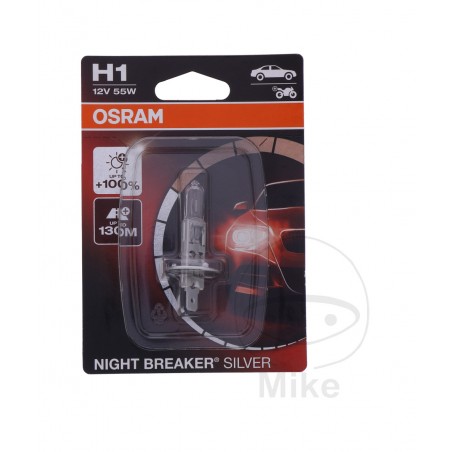 OSRAM Bulb H1 12V 55W NIGHT BREAKER SILVER 1590189