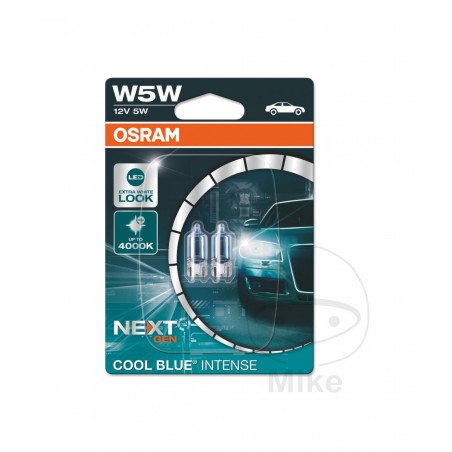 OSRAM Bulb two units 12V 5W 2.1X9.5D COOL BLUE 1590252