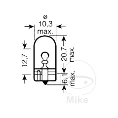 OSRAM Bombilla dos unidades 12V 5W W2.1X9.5D 1590136 1597657