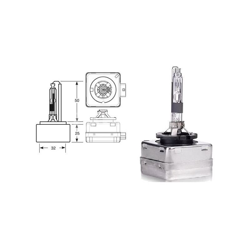 CARPRISS Lámpara bombilla descarga XENON D3R 42V 35W (1U) 70721106