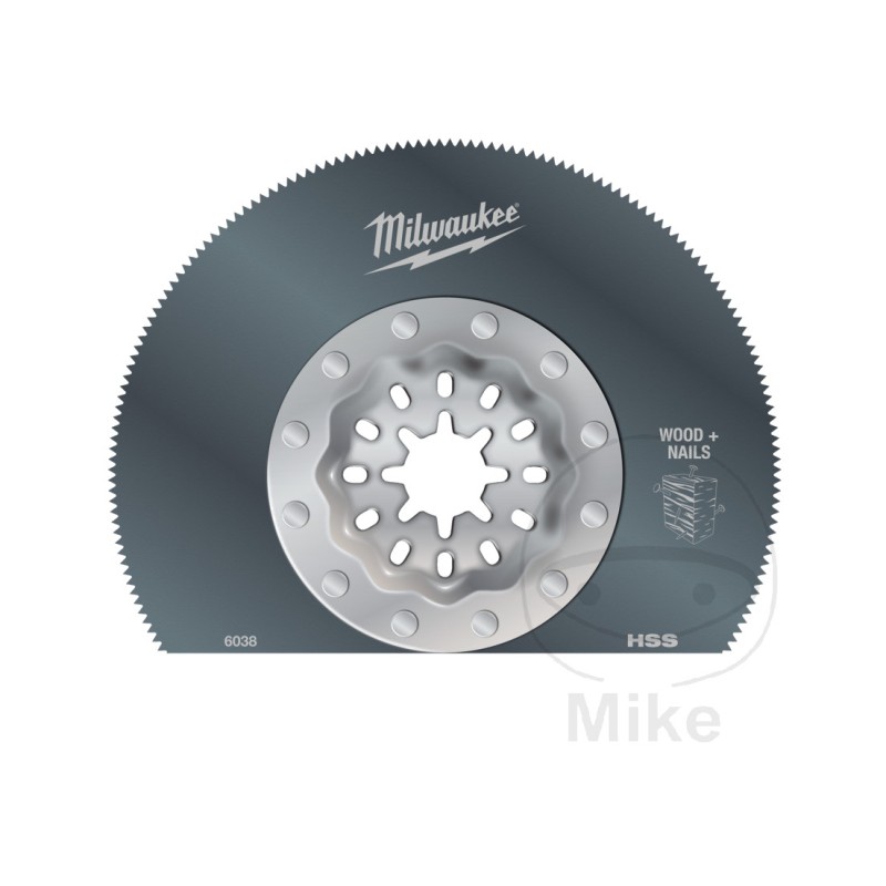 MILWAUKEE Hoja de sierra segmentada multiherramienta para cortes en madera y plastico 85 MM MULTITOOL 6850450