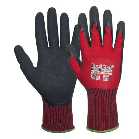 double layer nitrile work glove