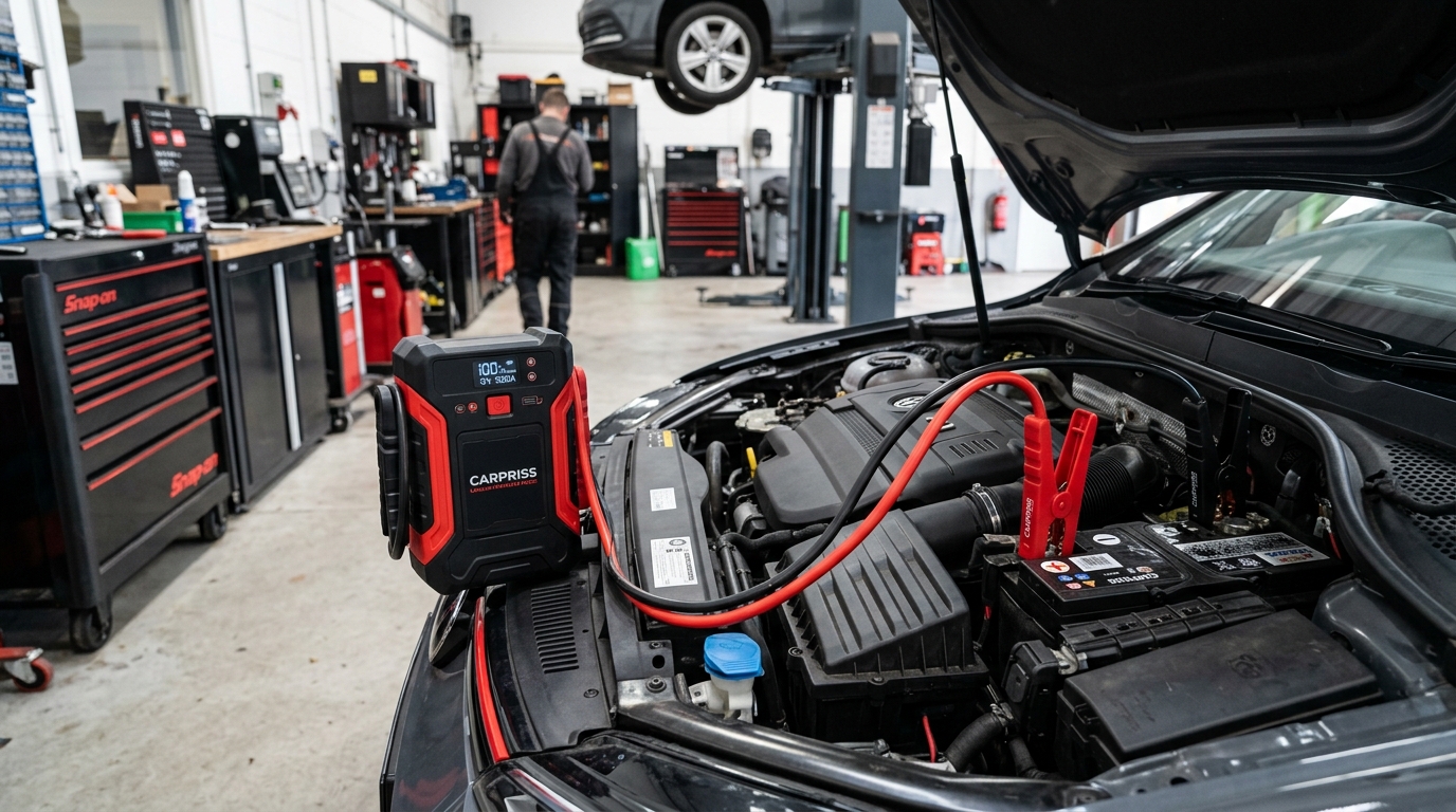 Cables de arranque coche y booster portátil litio: amperios necesarios (2026)