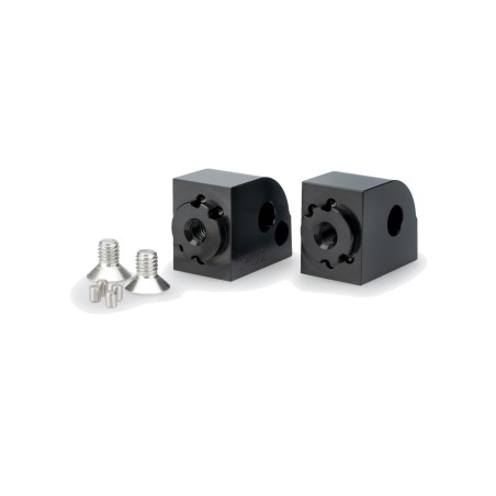 mounting hardware for adjustable passenger footrest