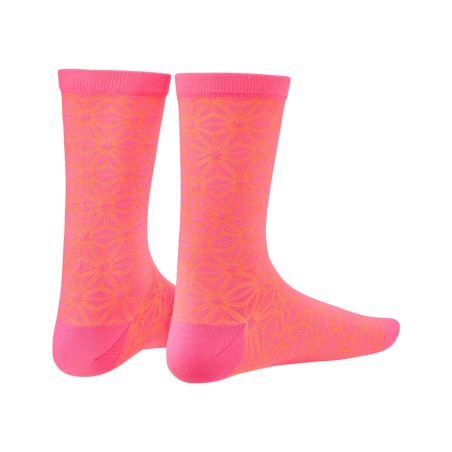 cycling bicycle socks asanoha neon