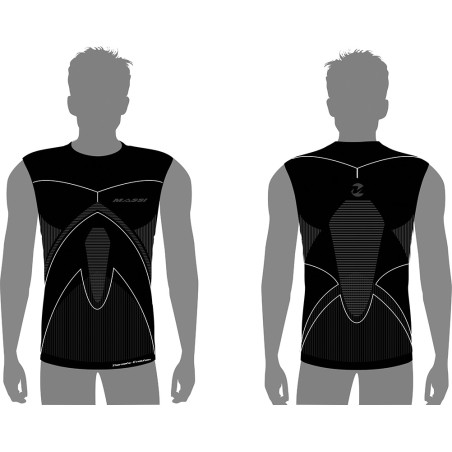 sleeveless thermal vest carbon thermetic evolution