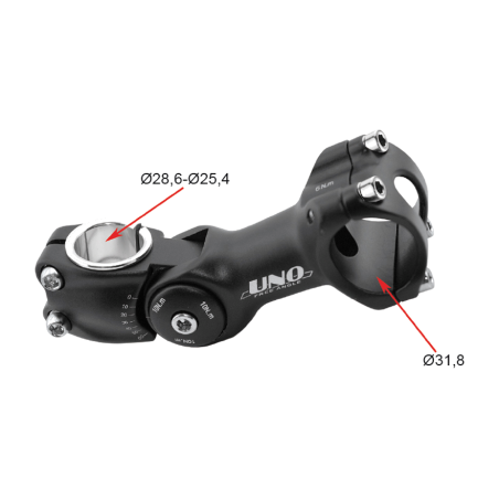 adjustable bicycle stem - kalloy uno