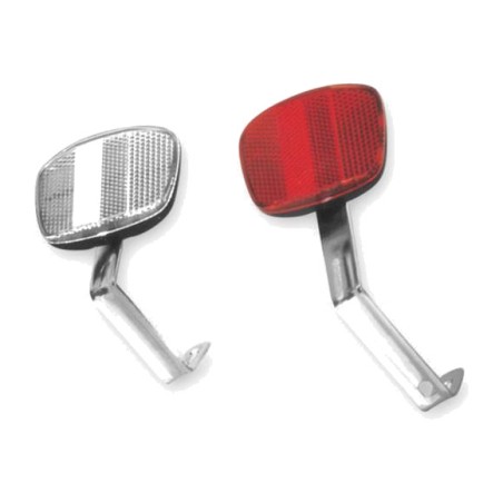 front reflector for mountain bikes with mounting bracket
