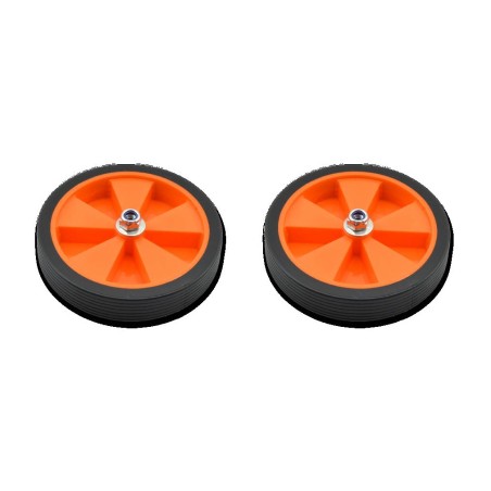 pair of complete wheels for children's stables with vicma ø120mm colored rims