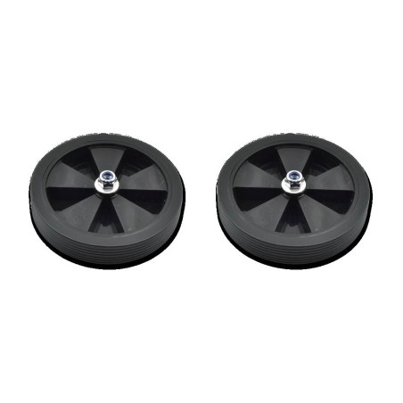 pair of complete wheels for children's stables with vicma ø120mm colored rims