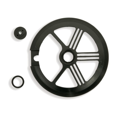 protector, plate (42/44) teeth black bicycle