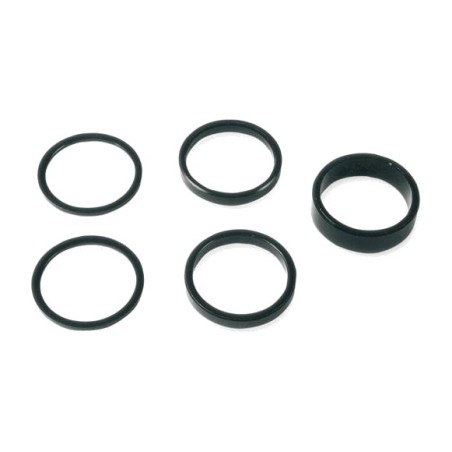 conjunto de arruelas suplementares para fone de ouvido a-head 28,6 mm preto v bike