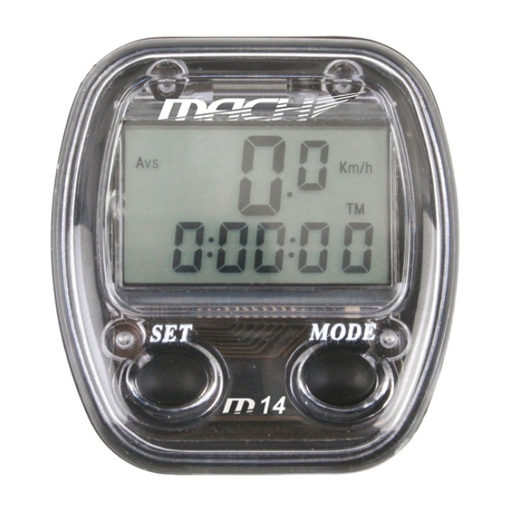 MACH Cycle computer with cable 14 functions for MTB, road