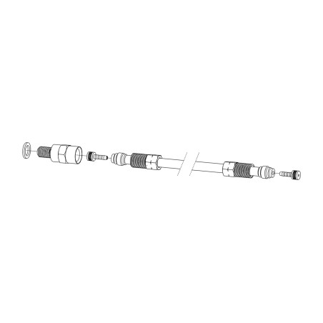 avid hydraulic disc brake cable hose repair kit - screw accessories and adapters for mtb and electric bicycles