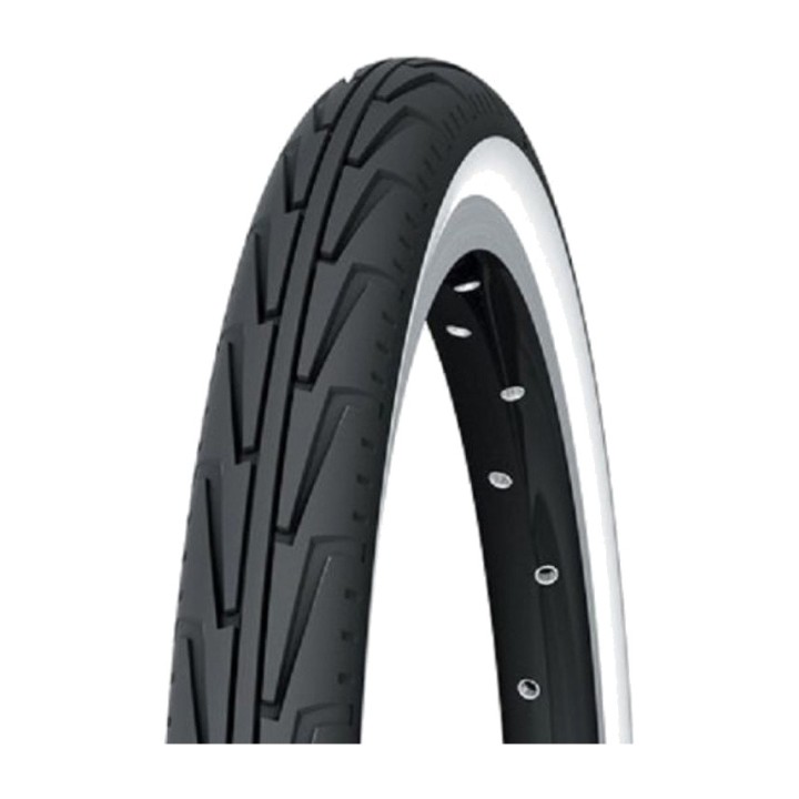 MICHELIN Cubierta neumatico 500A CONFORT CITY-J BLANCA/NEGRA