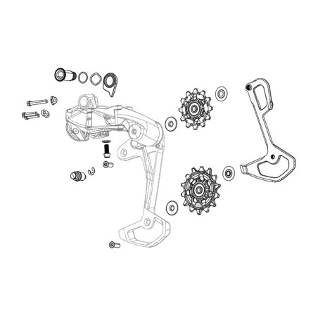 kit tornillos cambio  force wide etap axs