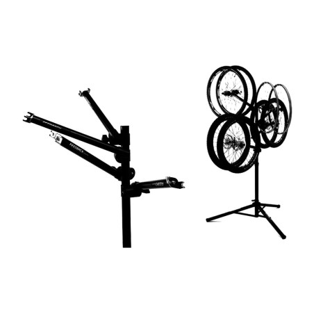 double head arm for wall plate holder