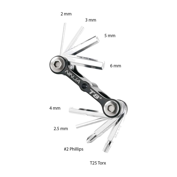 TOPEAK Llave multiherramienta NINJA MASTER+ T8