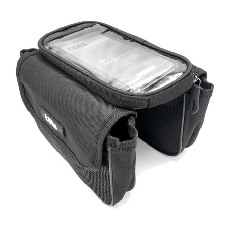 frame bag with compartment for mobile route