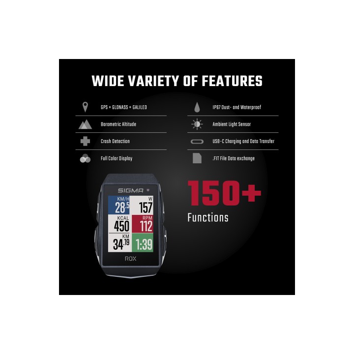 SIGMA ODOMETER AND CYCLOMETER ROX 11.1 EVO 57817VAR
