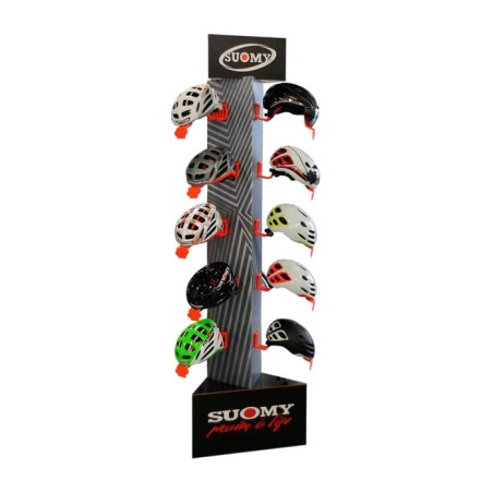 exhibitor for 15 helmets