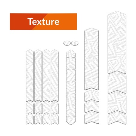 bicycle frame protection sticker kit texture lines