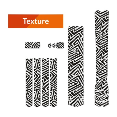 bicycle frame protection sticker kit texture line
