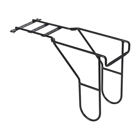 rack extension for combination baby carrier/steel panniers