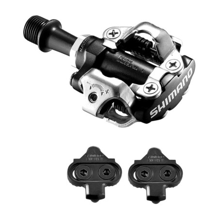 cyklistické pedály + špunty m520 spd + sm-sh51