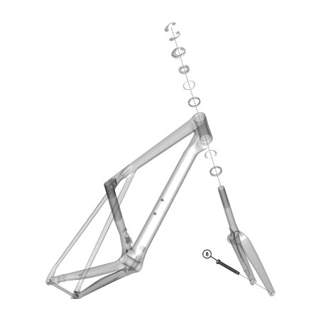 eixo dianteiro para bicicleta xelius drs