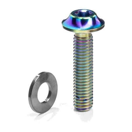 śruba do zacisku hamulcowego montażu płaskiego m5x27 mm titanio