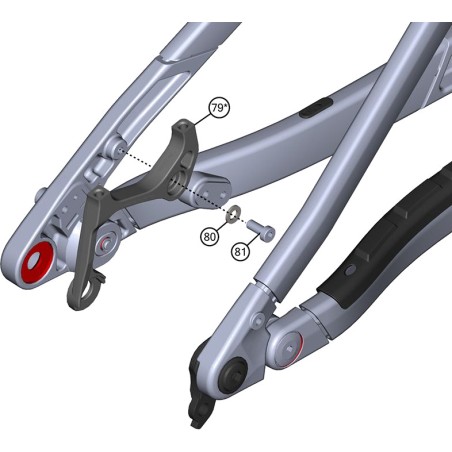 kit podesty do hamulca e-bike e-asx
