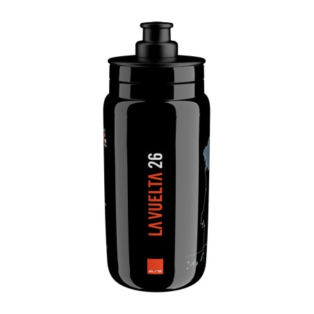 bidon bottle bicycle fly vuelta españa negro mapa 550 ml 2026