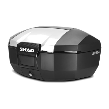 baul maleta trasera para moto acabado en aluminio tc sh51