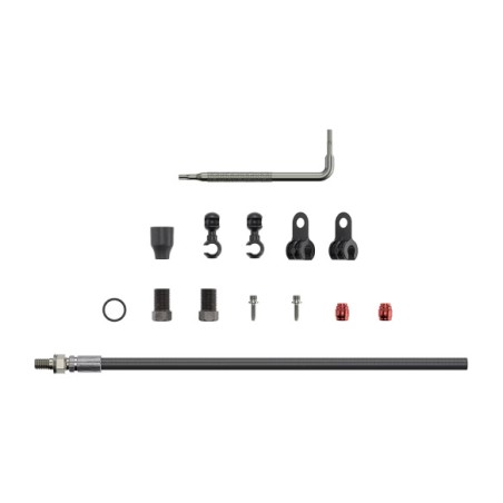 hydraulic disc brake hose kit with inline threaded connector elixir/guide/db5/level tl