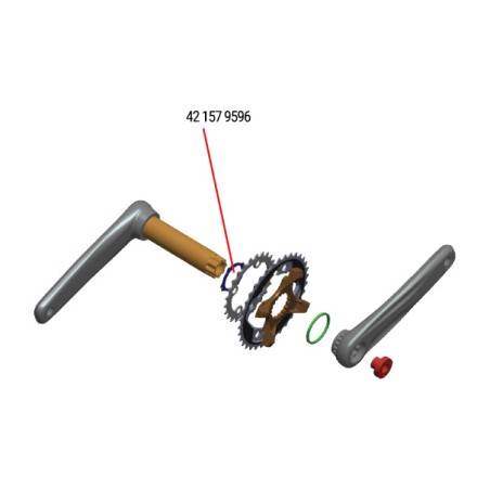 lock ring for modular cranks