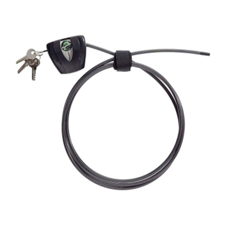 cable antirrobo de acero trenzado ajustable con llave python 180 cm